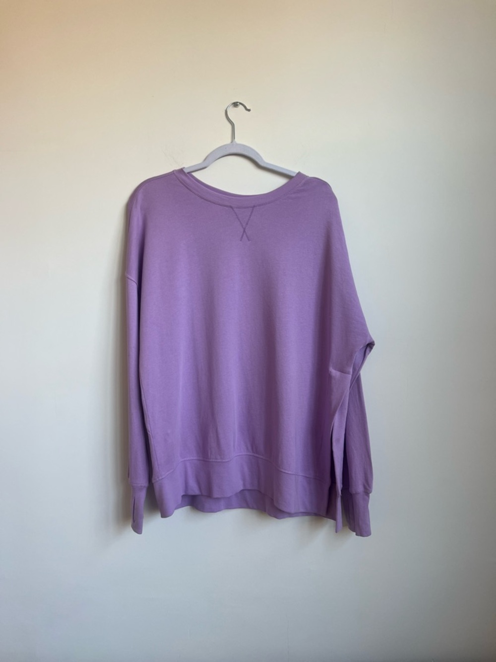NEW Sweaty Betty After Class Split Sweatshirt, Organic Cotton Longline Crewneck - Picture 6 of 15